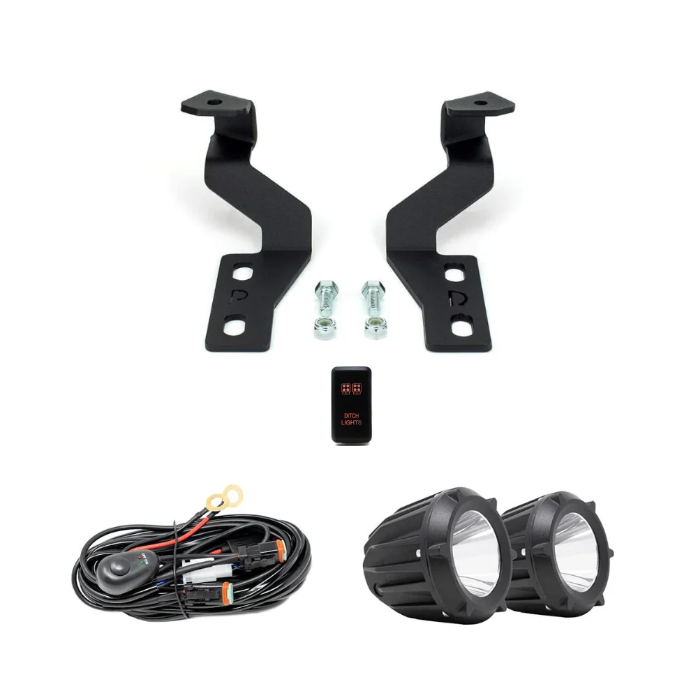 Cali Raised Low Profile Ditch Light Brackets Kit for 4Runner (2003-2009) - Image 6