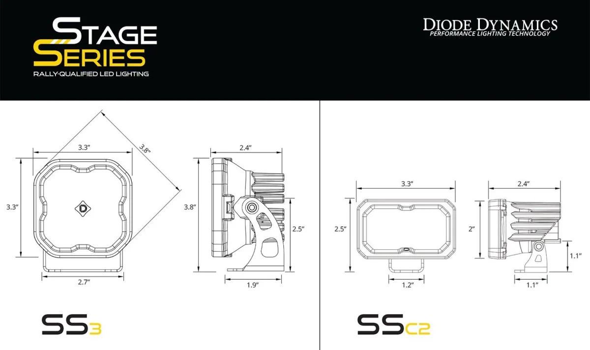 Diode Dynamics Stage Series Backlit Ditch Light Kit for Tacoma (2016-2023) - Image 9