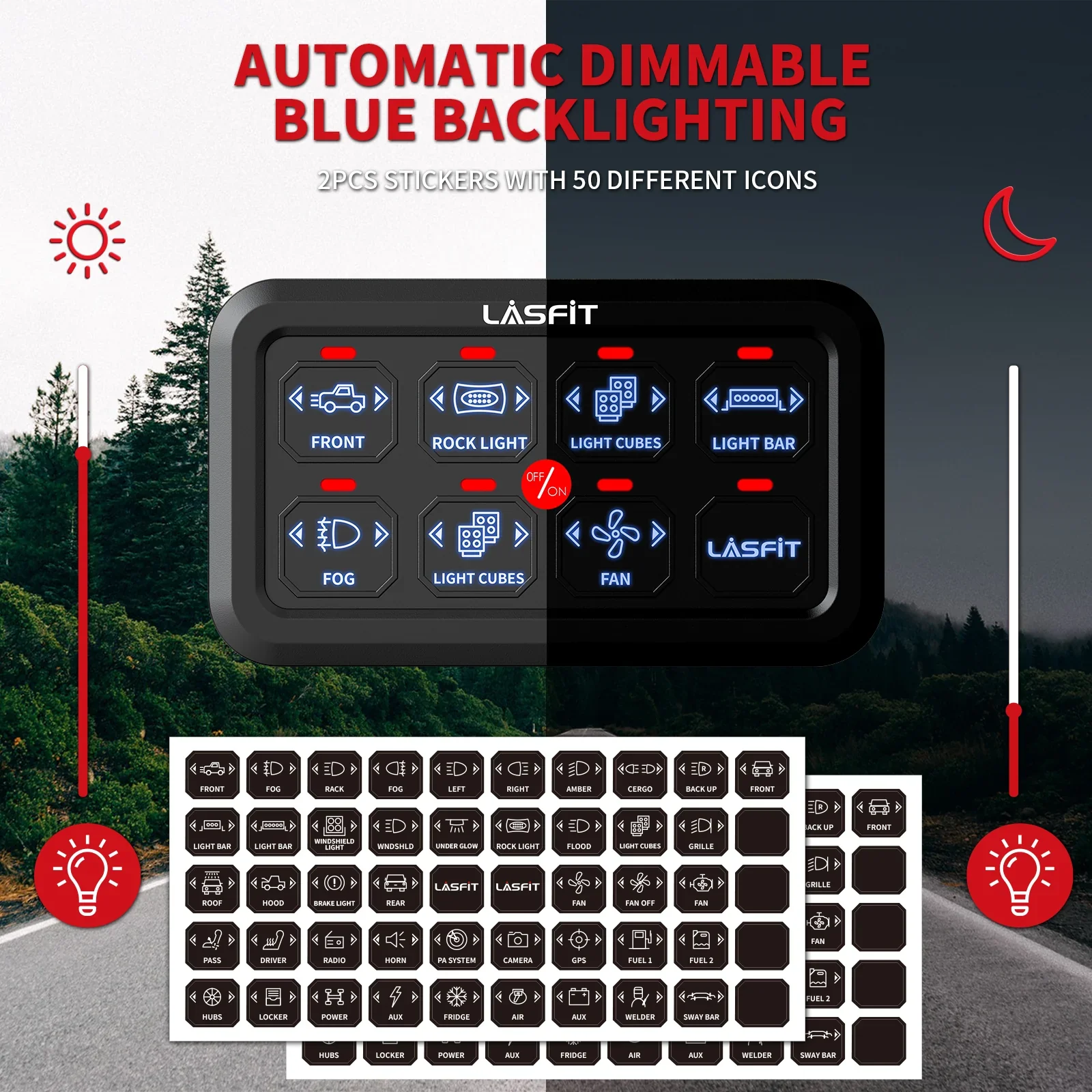 Lasfit 8 Gang Switch Control Panel - Image 6