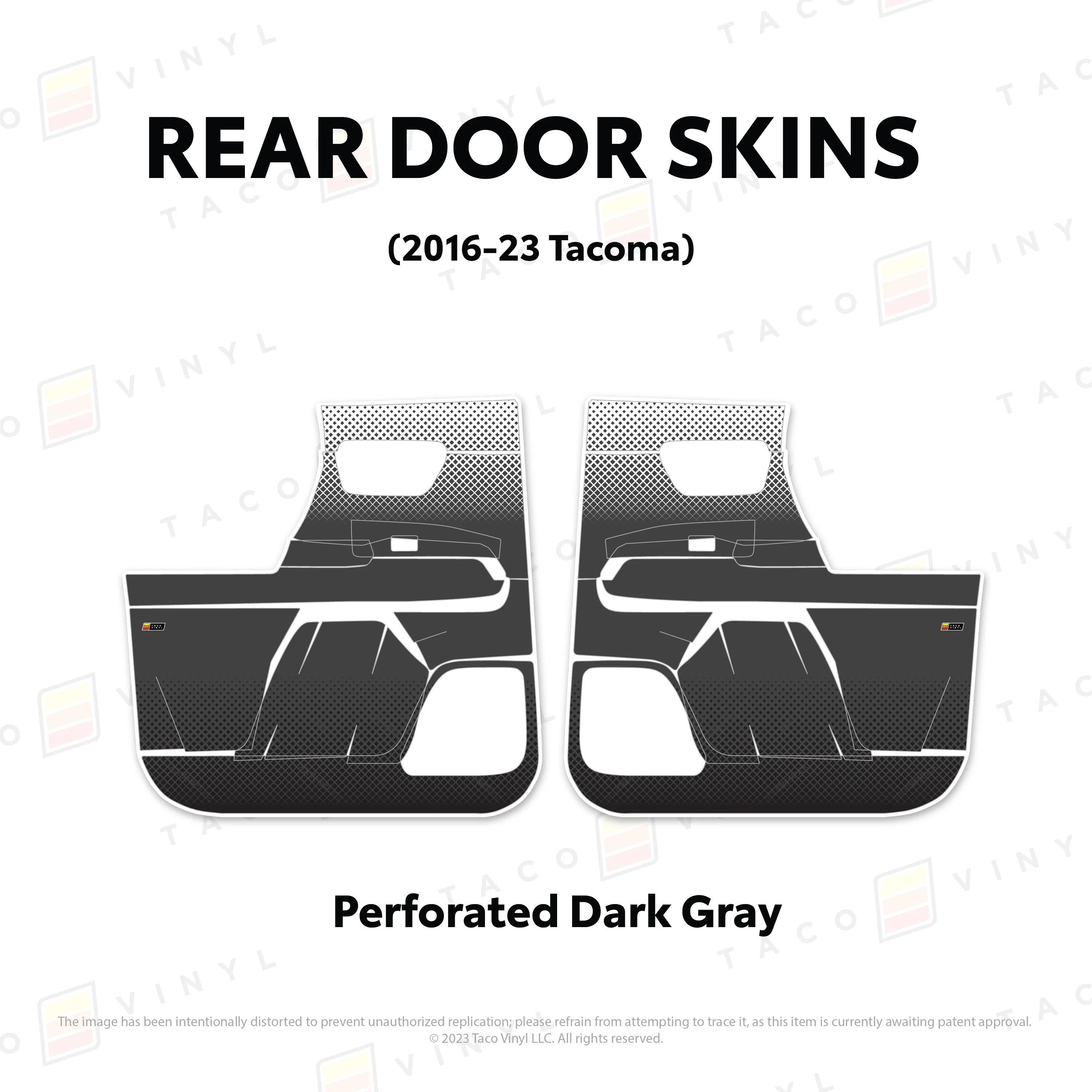 Taco Vinyl Door Skins for Tacoma (2016-2023) - Image 17