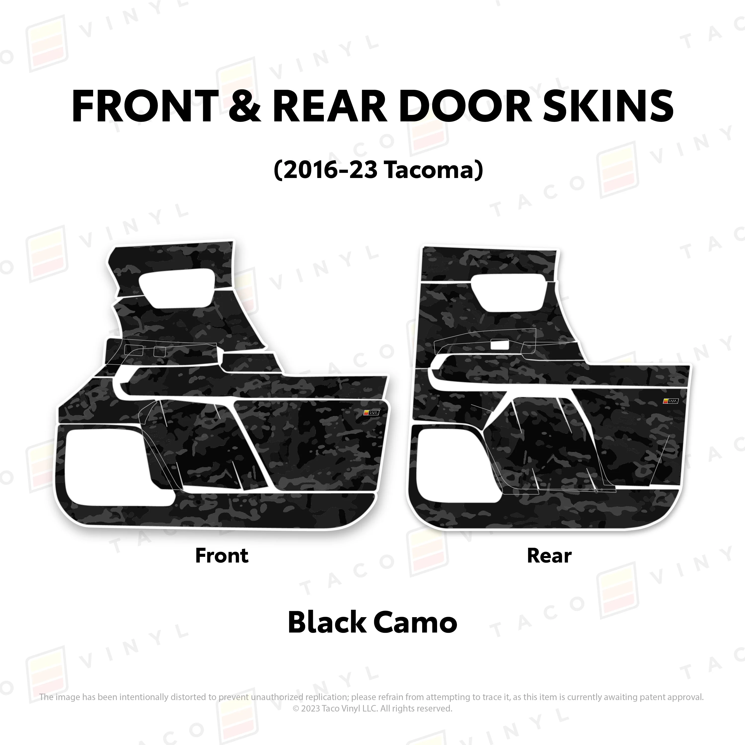 Taco Vinyl Door Skins for Tacoma (2016-2023) - Image 33