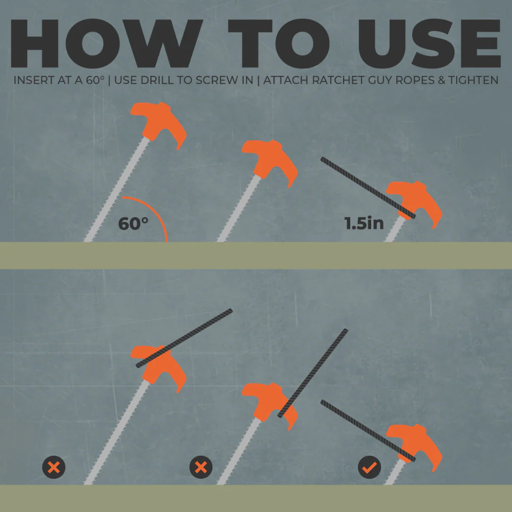 Traverse Stay Grounded Awning and Tent Tie-Down Kit - Image 4